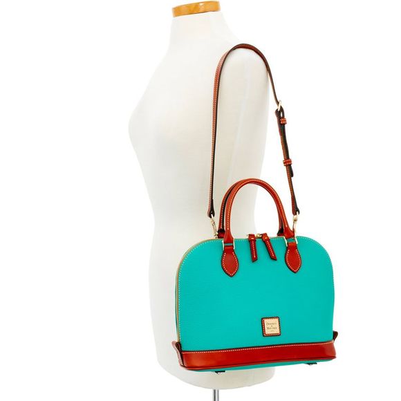 Dooney & Bourke Pebble Grain Zip Zip Satchel - Spearmint - Picture 4 of 4